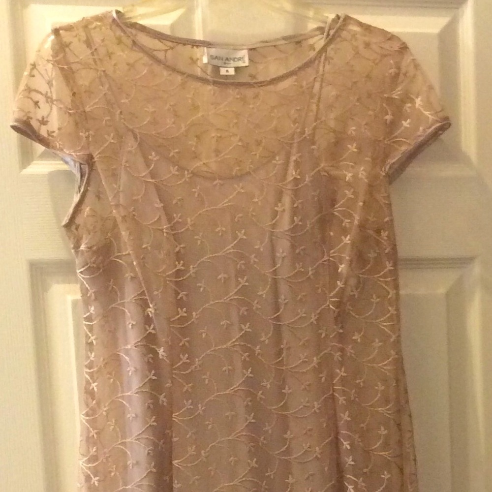 Lace Detail Formal Gown